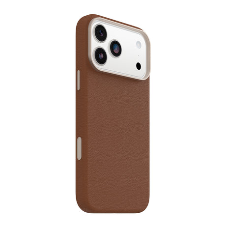 OtterBox Symmetry MagSafe Cactus Leather Case with Camera Control - For iPhone 17 Pro Max- Desert Saddle Brown