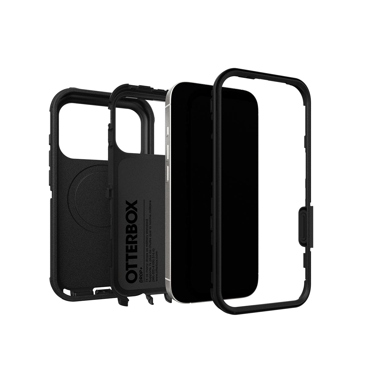 OtterBox Defender Pro Case with Camera Control - For iPhone 17 Pro - Black