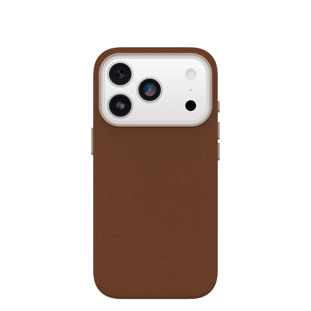 OtterBox Symmetry MagSafe Cactus Leather Case with Camera Control - For iPhone 17 Pro - Desert Saddle Brown