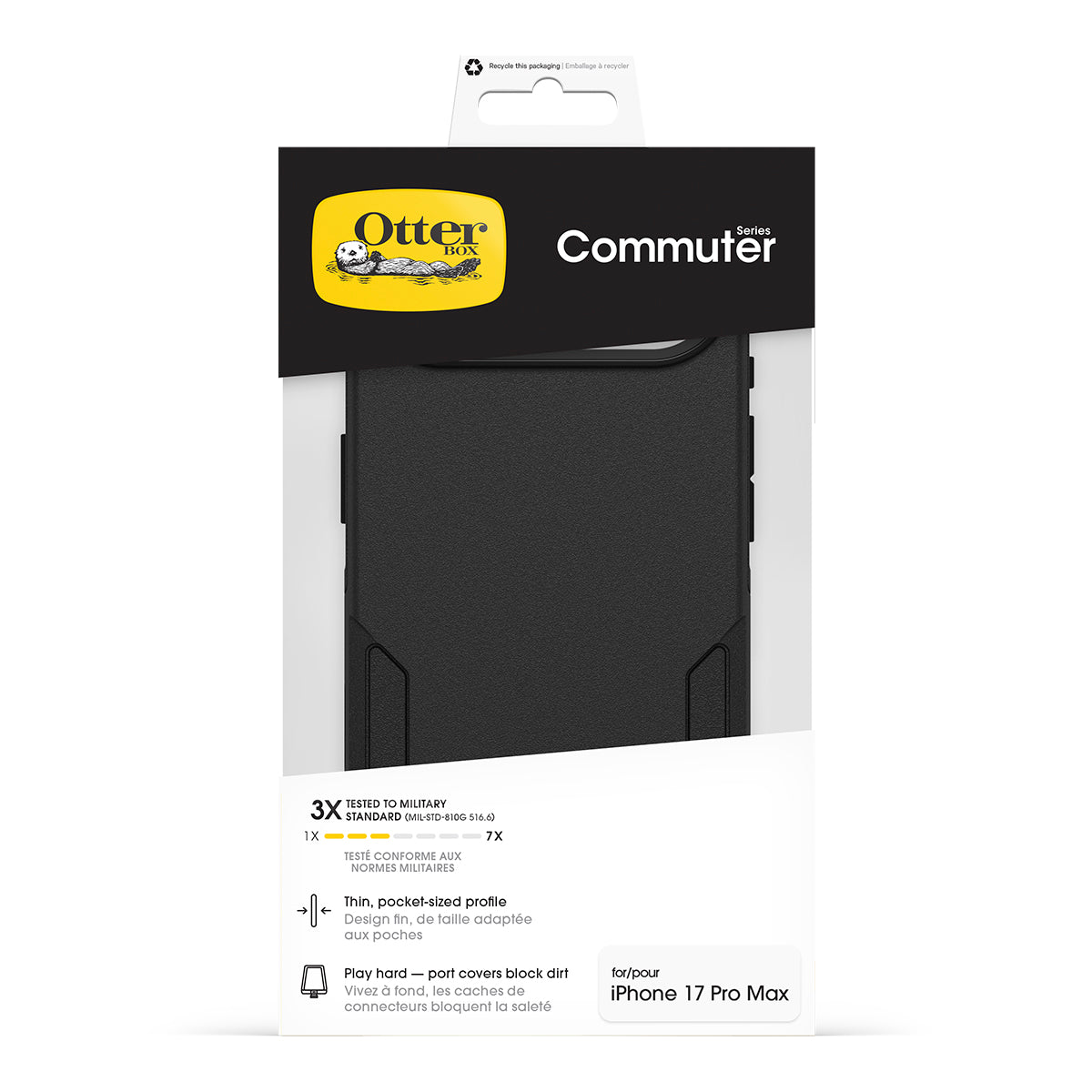 OtterBox Commuter Case with Camera Control - For iPhone Air - Black