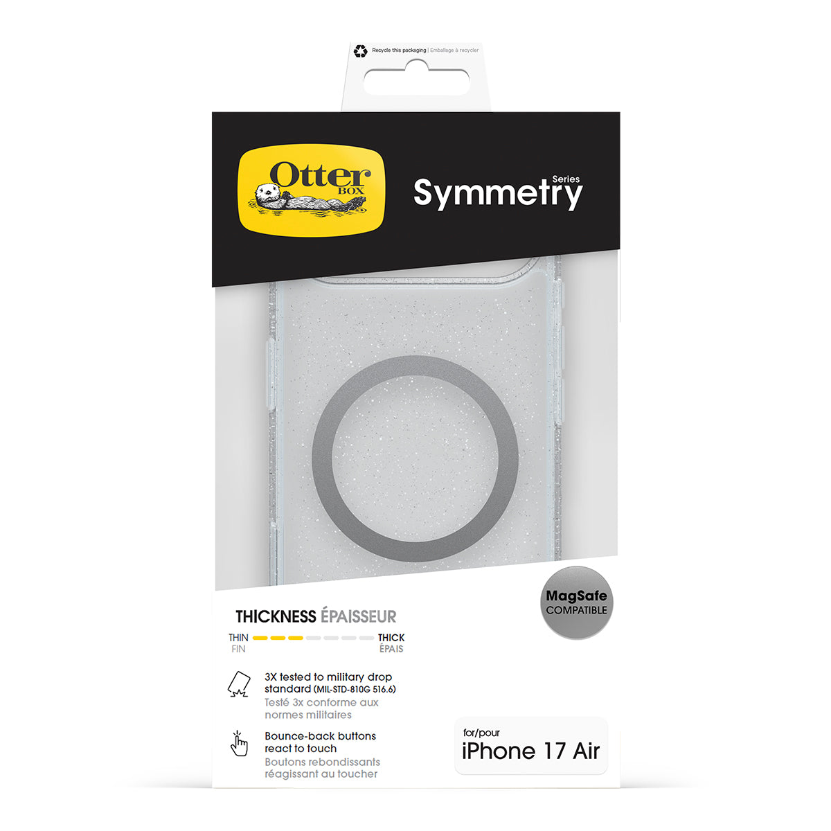 OtterBox Symmetry MagSafe Case with Camera Control - For iPhone Air - Stardust