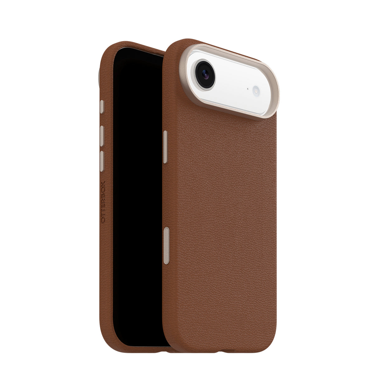 OtterBox Symmetry MagSafe Cactus Leather Case with Camera Control - For iPhone Air - Desert Saddle Brown