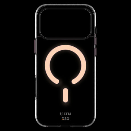 EFM Ibiza Glow In The Dark Case with D3O Zero - For iPhone 17 Pro Max - Pink