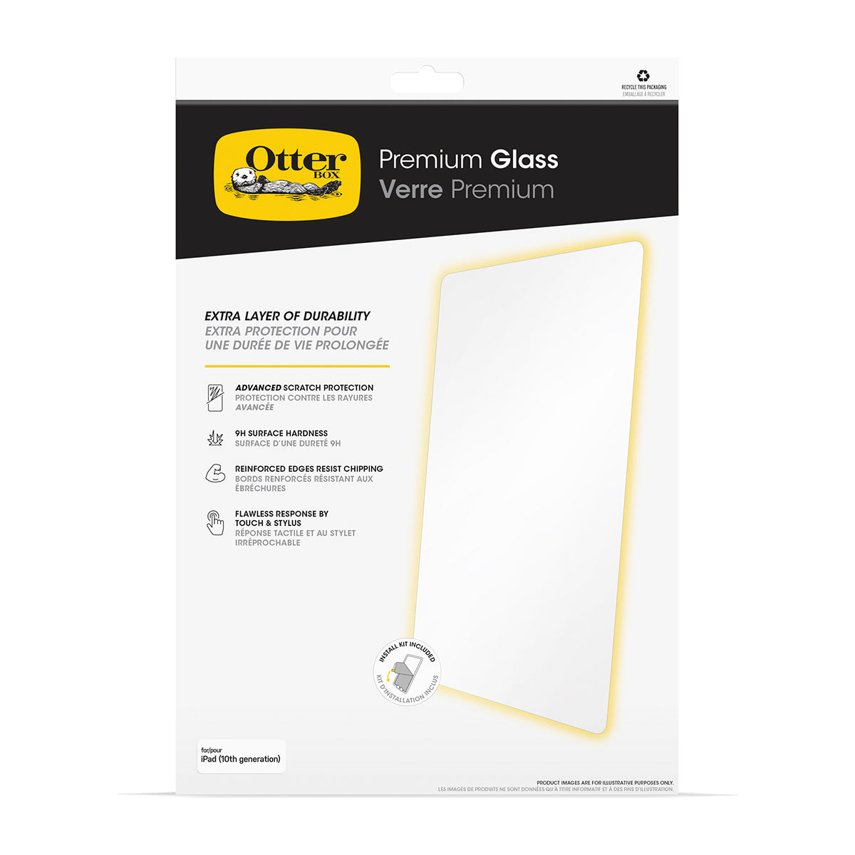 OtterBox Premium Glass Antimicrobial Screen Protector - For iPad A16 & 10th Gen 10.9"