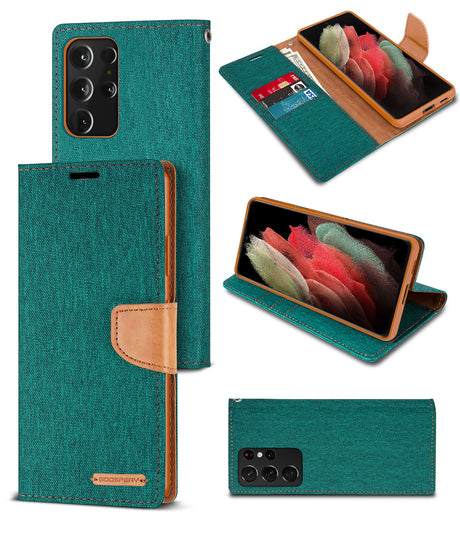 iPhone 13 Pro Max Canvas Diary Case