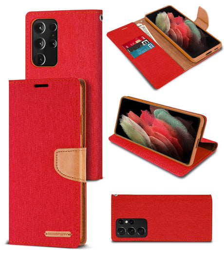 iPhone 13 Pro Max Canvas Diary Case