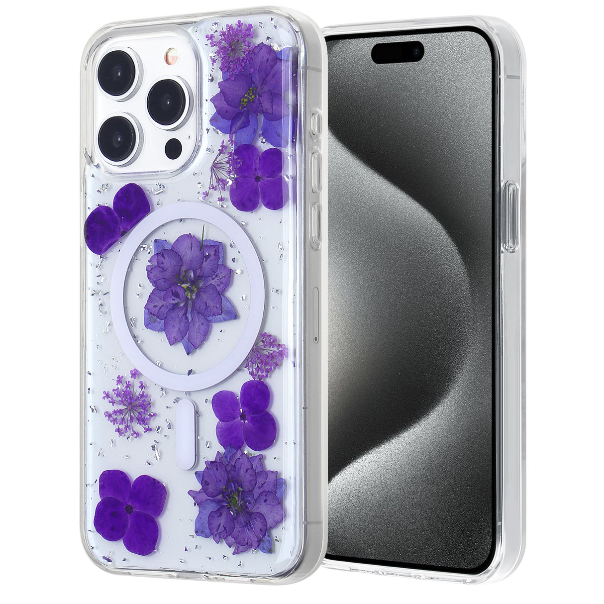 iPhone 13 Star Real Flower Magsafe Case