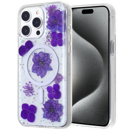 iPhone 13 Star Real Flower Magsafe Case