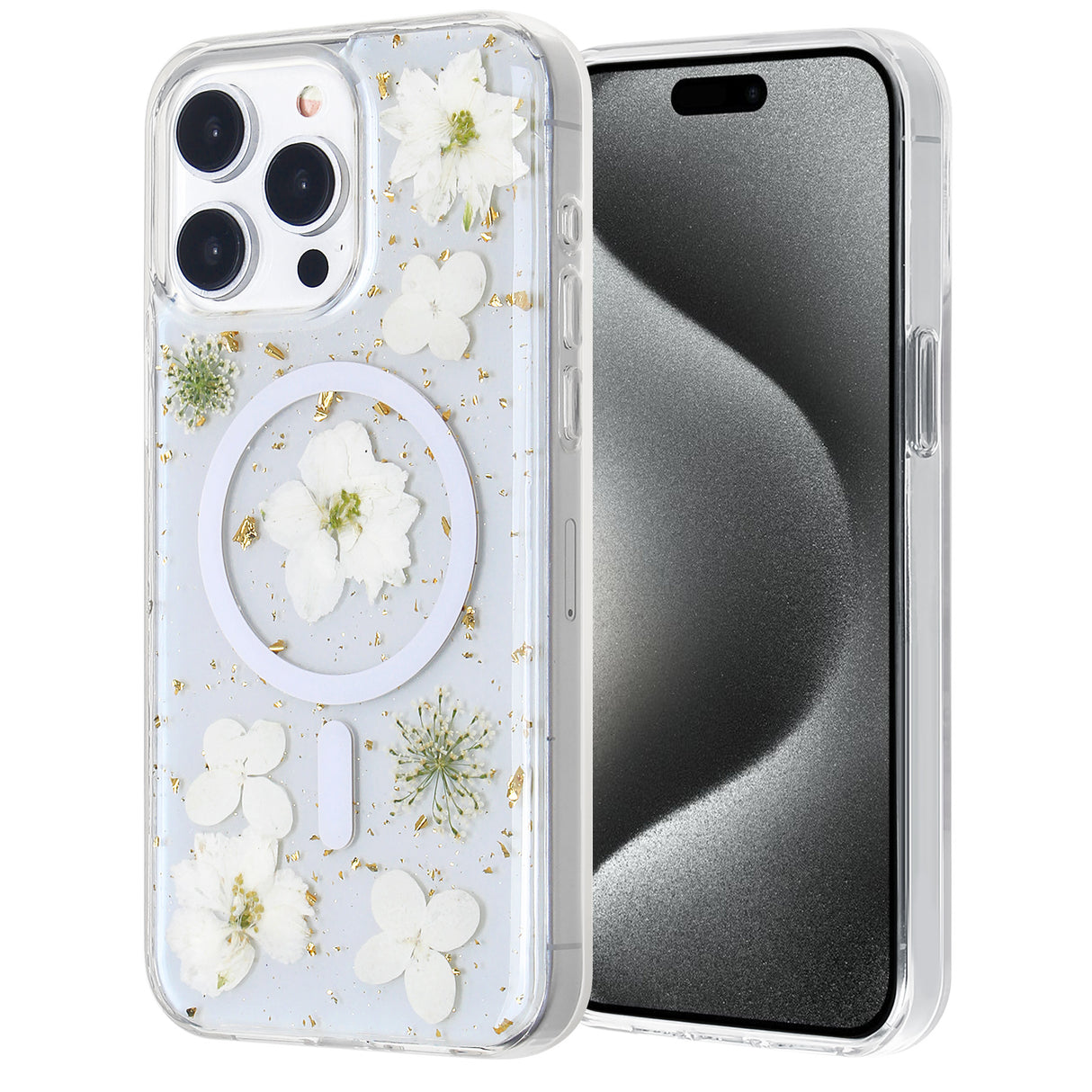 iPhone 13 Star Real Flower Magsafe Case