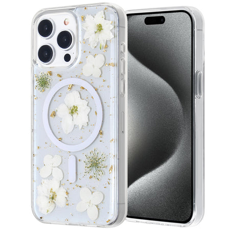 iPhone 13 Star Real Flower Magsafe Case