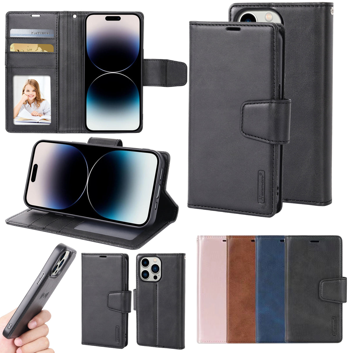 Samsung Galaxy S24 Ultra Hanman Miro 2 in 1 Leather Case