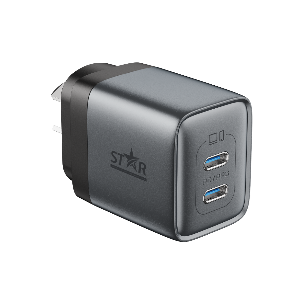 STAR 45W Type-C + Type-C (PD/PPS) Travel Speed Charger