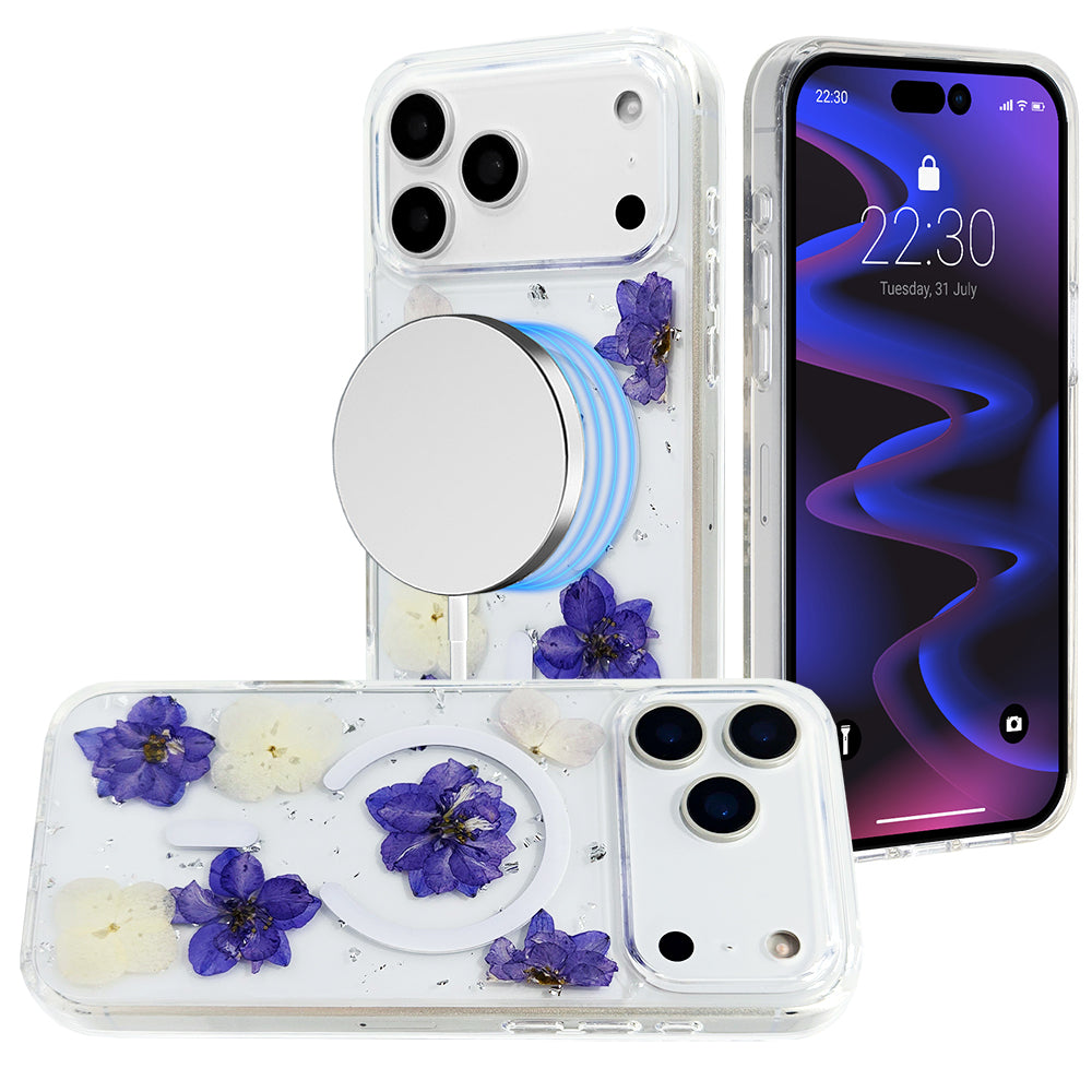 iPhone 17 Pro Max Real Flower Magsafe Case